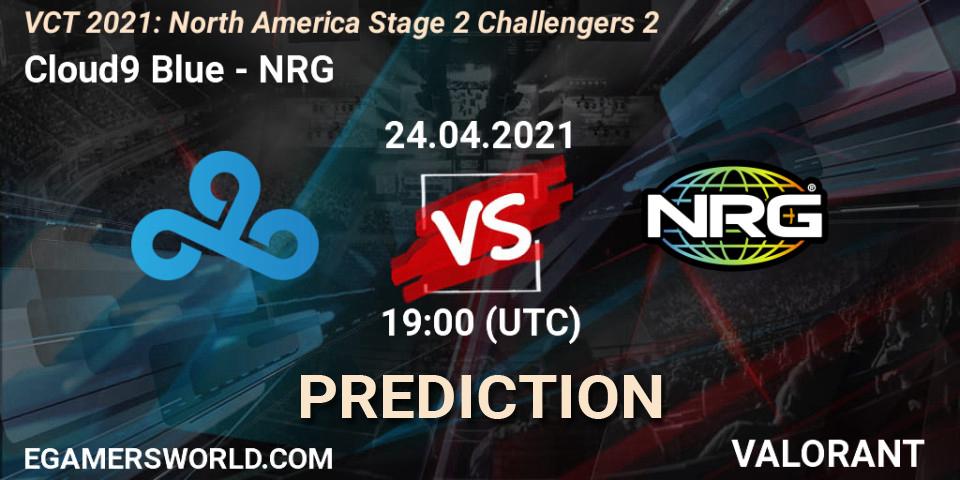 Pronósticos Cloud9 Blue - NRG. 24.04.2021 at 19:00. VCT 2021: North America Stage 2 Challengers 2 - VALORANT