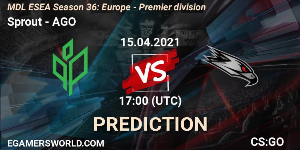 Pronósticos Sprout - AGO. 15.04.21. MDL ESEA Season 36: Europe - Premier division - CS2 (CS:GO)