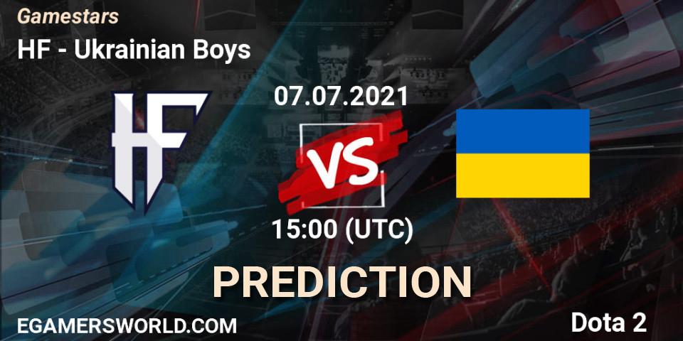 Pronósticos HF - Ukrainian Boys. 07.07.2021 at 15:00. Gamestars - Dota 2