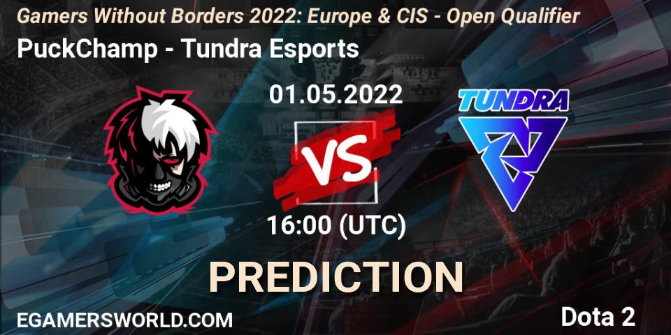Pronósticos PuckChamp - Tundra Esports. 01.05.2022 at 16:05. Gamers Without Borders 2022: Europe & CIS - Open Qualifier - Dota 2