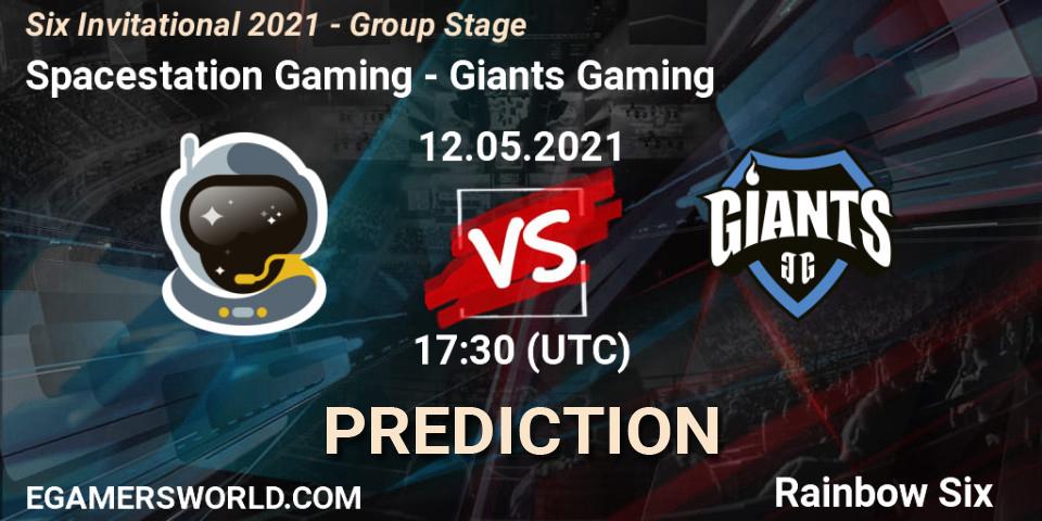 Pronósticos Spacestation Gaming - Giants Gaming. 12.05.21. Six Invitational 2021 - Group Stage - Rainbow Six