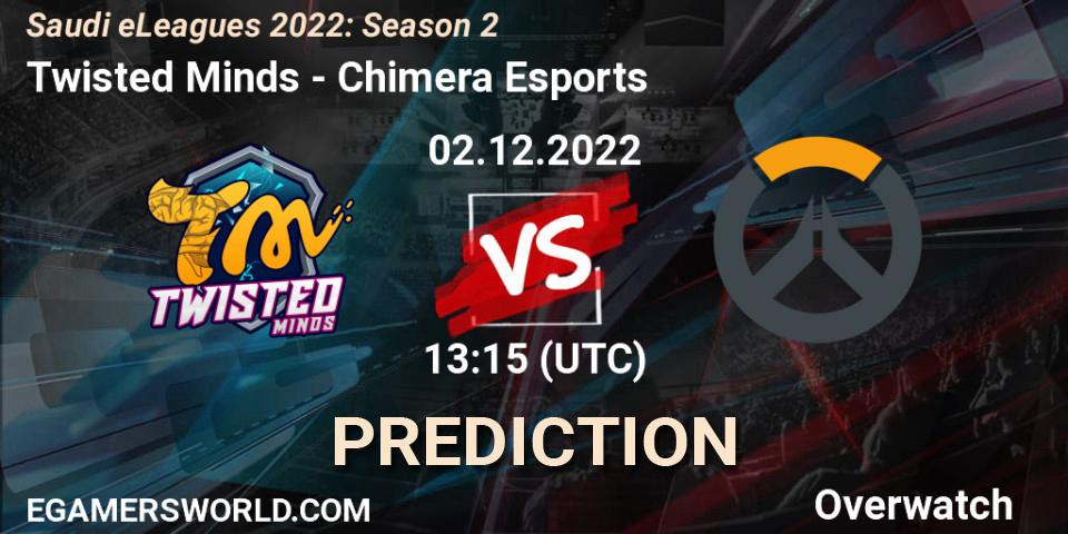 Pronósticos Twisted Minds - Chimera Esports. 02.12.22. Saudi eLeagues 2022: Season 2 - Overwatch