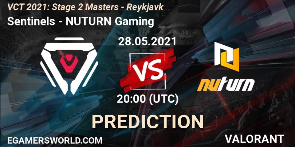 Pronósticos Sentinels - NUTURN Gaming. 28.05.2021 at 20:00. VCT 2021: Stage 2 Masters - Reykjavík - VALORANT