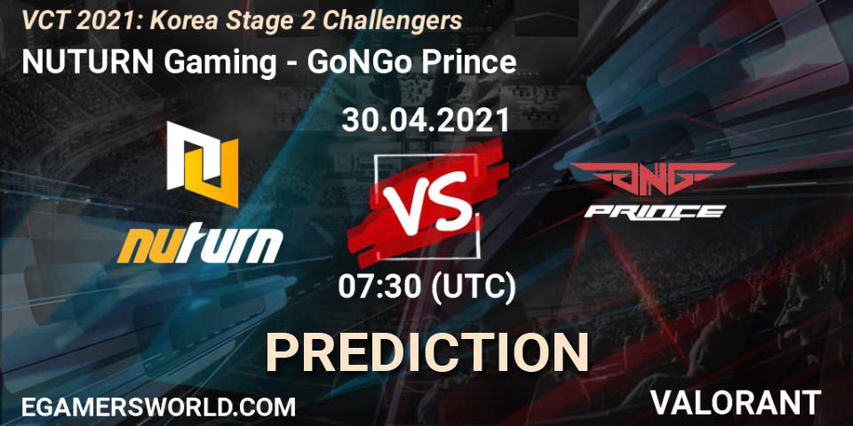 Pronósticos NUTURN Gaming - GoNGo Prince. 30.04.2021 at 07:30. VCT 2021: Korea Stage 2 Challengers - VALORANT