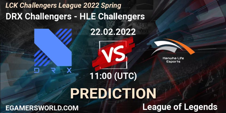Pronósticos DRX Challengers - HLE Challengers. 22.02.2022 at 11:00. LCK Challengers League 2022 Spring - LoL