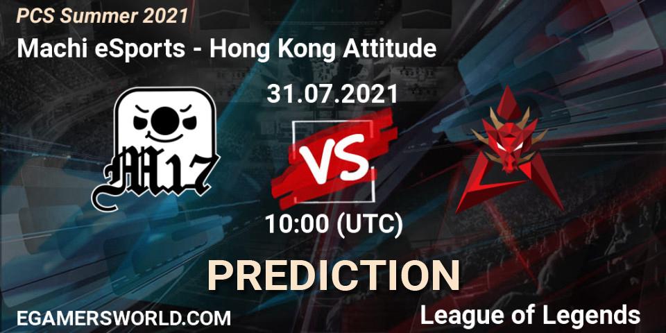 Pronósticos Machi eSports - Hong Kong Attitude. 31.07.21. PCS Summer 2021 - LoL