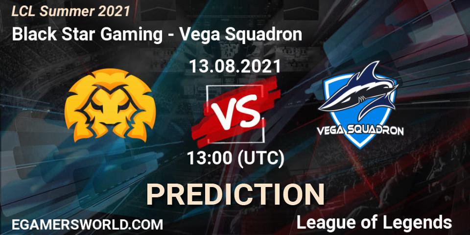 Pronósticos Black Star Gaming - Vega Squadron. 13.08.21. LCL Summer 2021 - LoL