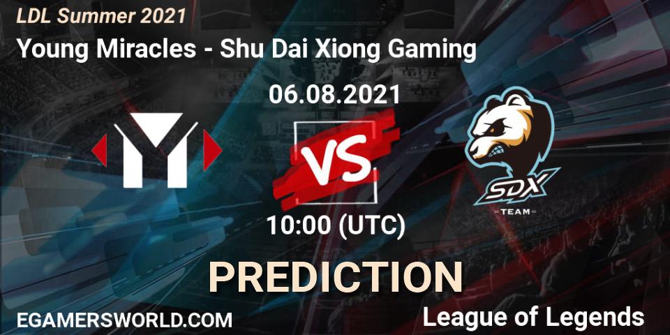 Pronósticos Young Miracles - Shu Dai Xiong Gaming. 06.08.21. LDL Summer 2021 - LoL