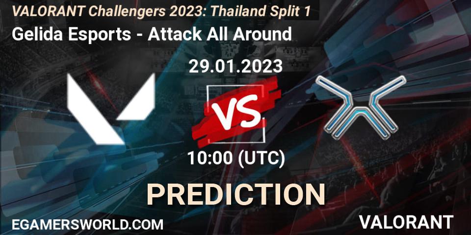 Pronósticos Gelida Esports - Attack All Around. 29.01.23. VALORANT Challengers 2023: Thailand Split 1 - VALORANT