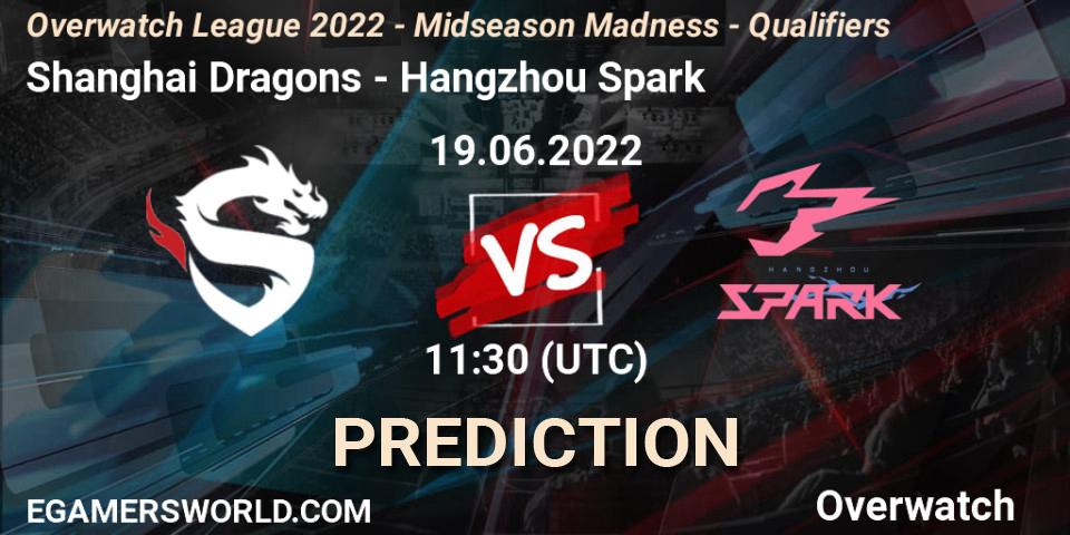 Pronósticos Shanghai Dragons - Hangzhou Spark. 26.06.22. Overwatch League 2022 - Midseason Madness - Qualifiers - Overwatch