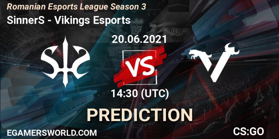 Pronósticos SinnerS - Vikings Esports. 20.06.21. Romanian Esports League Season 3 - CS2 (CS:GO)
