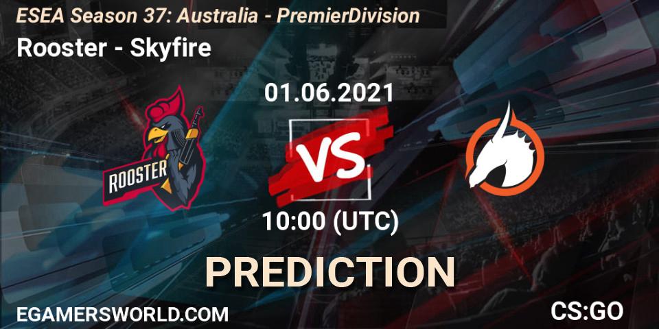 Pronósticos Rooster - Skyfire. 01.06.21. ESEA Season 37: Australia - Premier Division - CS2 (CS:GO)