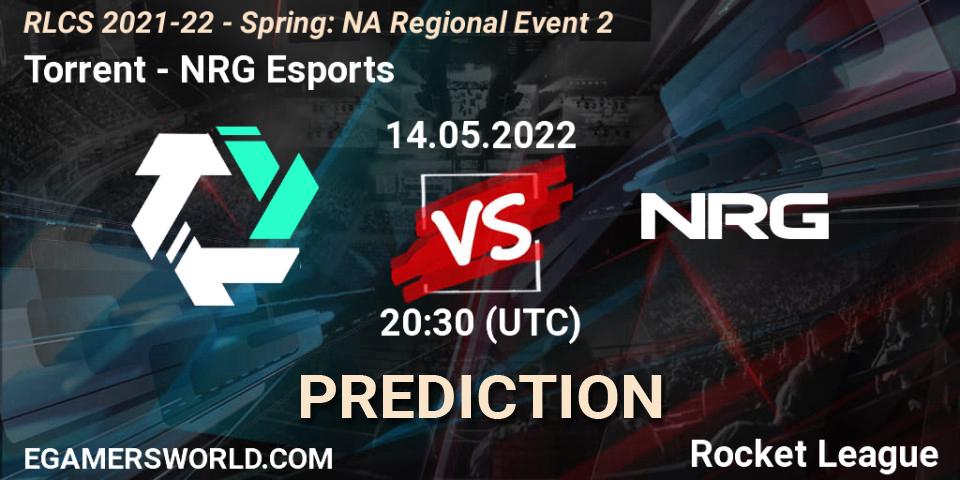 Pronósticos Torrent - NRG Esports. 14.05.22. RLCS 2021-22 - Spring: NA Regional Event 2 - Rocket League