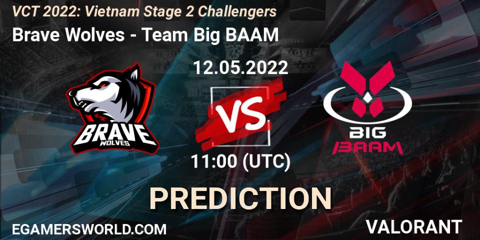 Pronósticos Brave Wolves - Team Big BAAM. 12.05.2022 at 11:00. VCT 2022: Vietnam Stage 2 Challengers - VALORANT