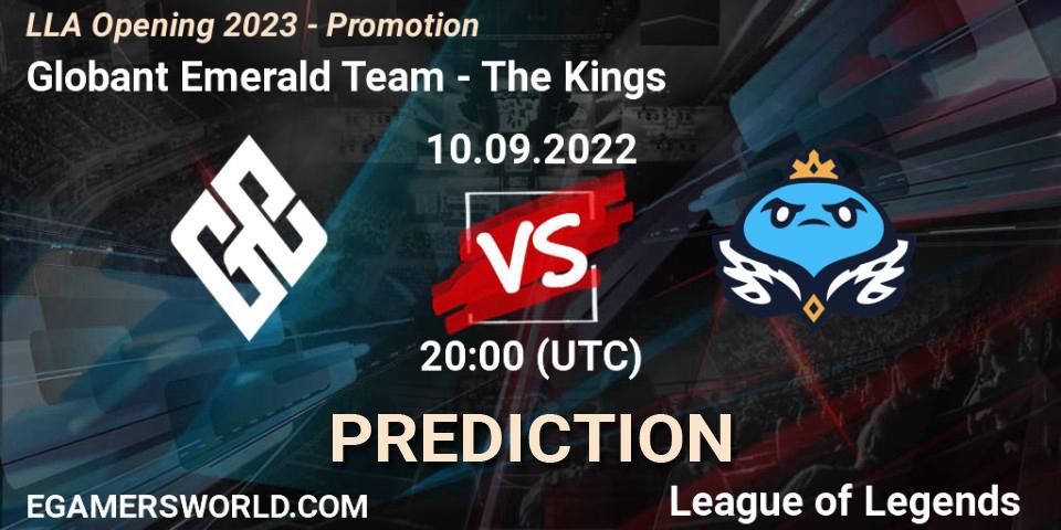 Pronósticos Globant Emerald Team - The Kings. 11.09.2022 at 20:00. LLA Opening 2023 - Promotion - LoL