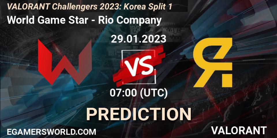 Pronósticos World Game Star - Rio Company. 29.01.23. VALORANT Challengers 2023: Korea Split 1 - VALORANT