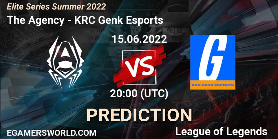 Pronósticos The Agency - KRC Genk Esports. 15.06.22. Elite Series Summer 2022 - LoL