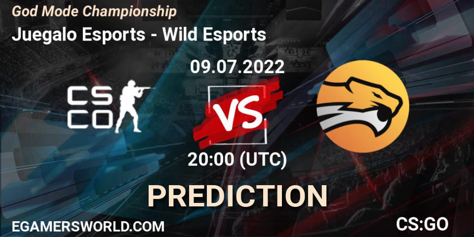 Pronósticos Juegalo Esports - Wild Esports. 09.07.2022 at 20:00. God Mode Championship - Counter-Strike (CS2)