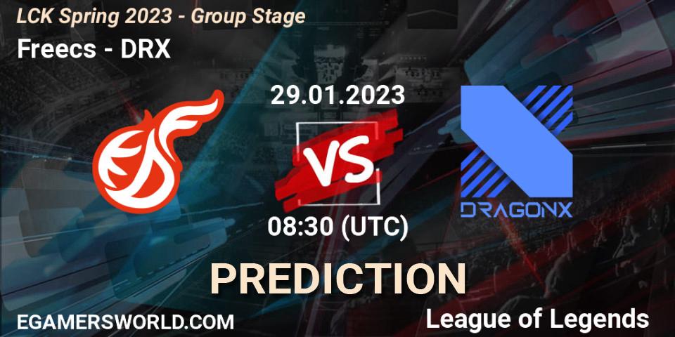 Pronósticos Freecs - DRX. 29.01.23. LCK Spring 2023 - Group Stage - LoL