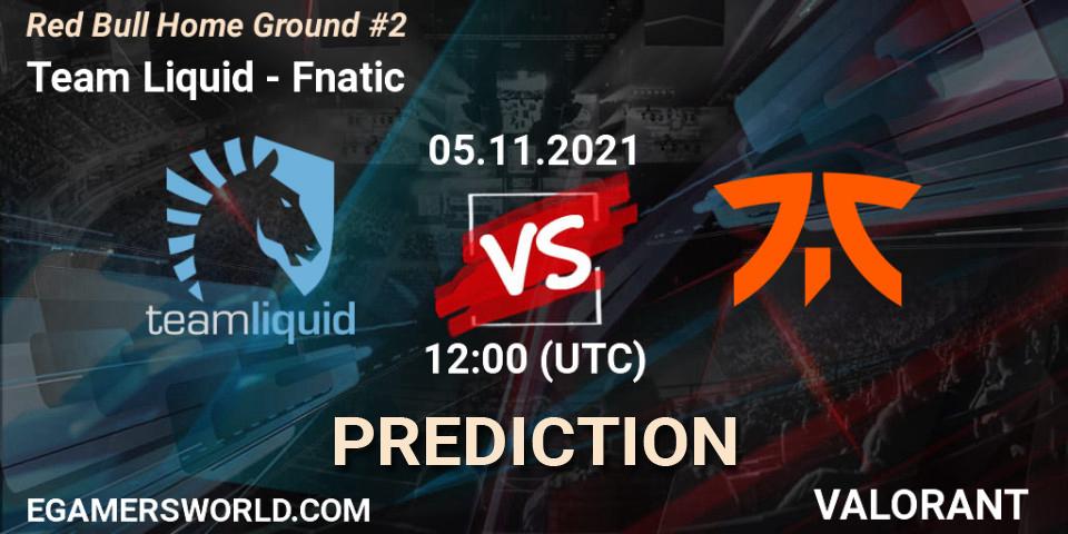 Pronósticos Team Liquid - Fnatic. 05.11.2021 at 13:30. Red Bull Home Ground #2 - VALORANT