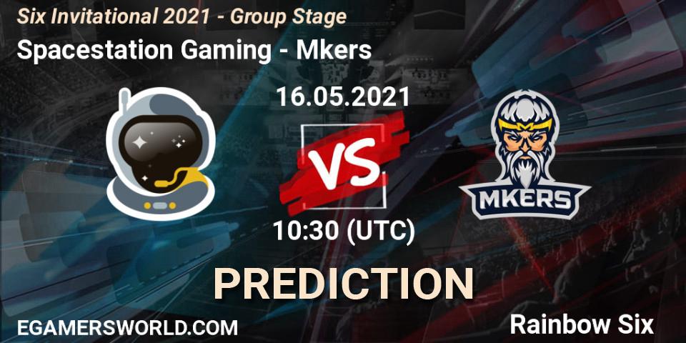 Pronósticos Spacestation Gaming - Mkers. 16.05.2021 at 10:30. Six Invitational 2021 - Group Stage - Rainbow Six