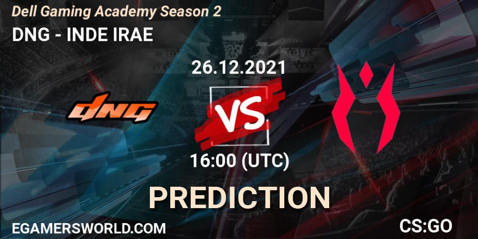 Pronósticos DNG - INDE IRAE. 26.12.2021 at 16:05. Dell Gaming Academy Season 2 - Counter-Strike (CS2)