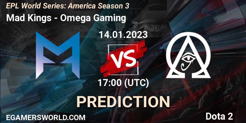 Pronósticos Mad Kings - Omega Gaming. 14.01.23. EPL World Series: America Season 3 - Dota 2