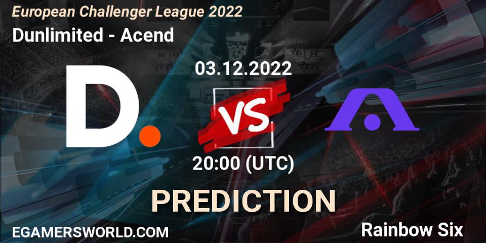 Pronósticos Dunlimited - Acend. 03.12.2022 at 20:00. European Challenger League 2022 - Rainbow Six