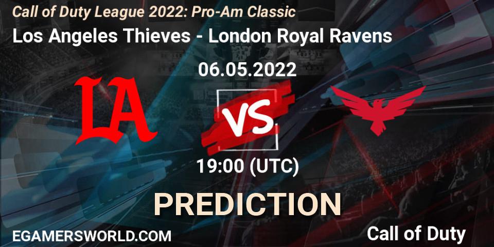 Pronósticos Los Angeles Thieves - London Royal Ravens. 06.05.22. Call of Duty League 2022: Pro-Am Classic - Call of Duty