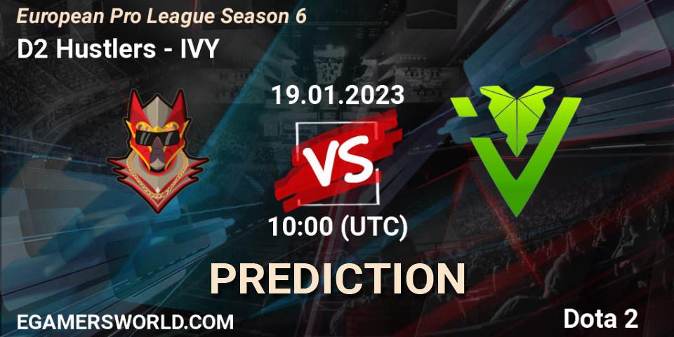 Pronósticos D2 Hustlers - IVY. 19.01.23. European Pro League Season 6 - Dota 2