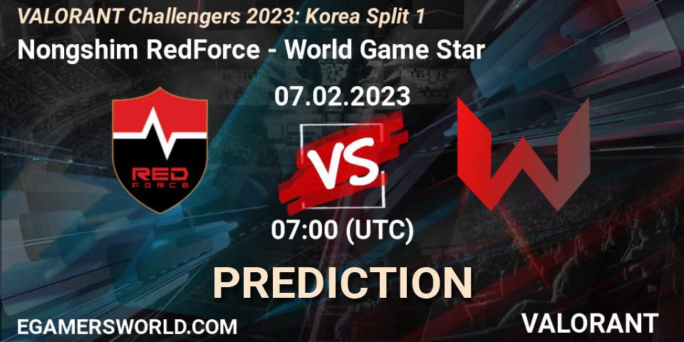 Pronósticos Nongshim RedForce - World Game Star. 07.02.23. VALORANT Challengers 2023: Korea Split 1 - VALORANT