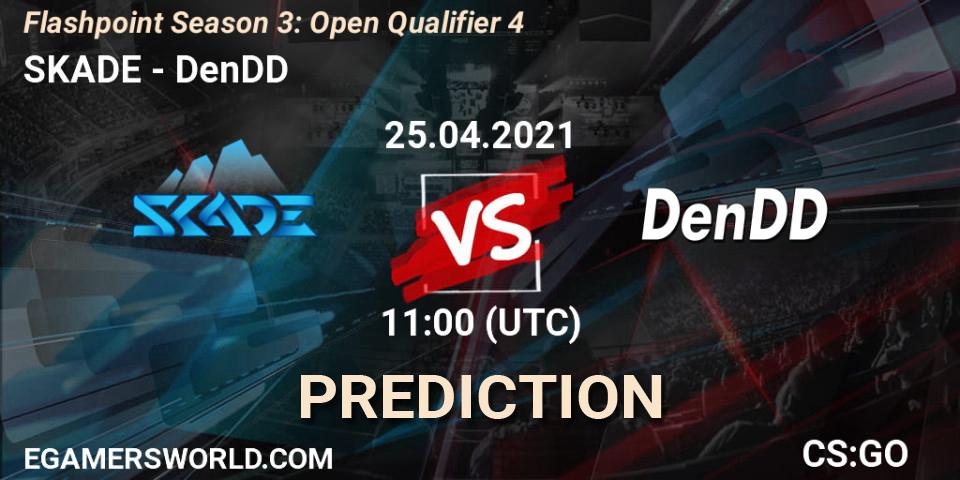 Pronósticos SKADE - DenDD. 25.04.2021 at 11:10. Flashpoint Season 3: Open Qualifier 4 - Counter-Strike (CS2)