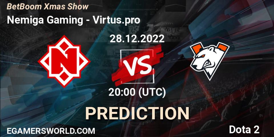 Pronósticos Nemiga Gaming - Virtus.pro. 28.12.22. BetBoom Xmas Show - Dota 2