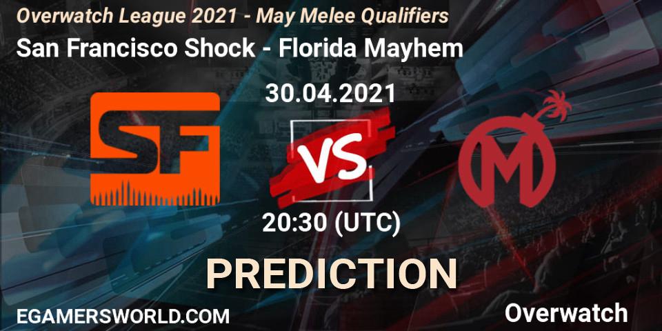 Pronósticos San Francisco Shock - Florida Mayhem. 30.04.2021 at 21:00. Overwatch League 2021 - May Melee Qualifiers - Overwatch