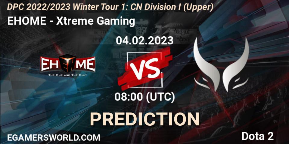 Pronósticos EHOME - Xtreme Gaming. 04.02.2023 at 10:56. DPC 2022/2023 Winter Tour 1: CN Division I (Upper) - Dota 2