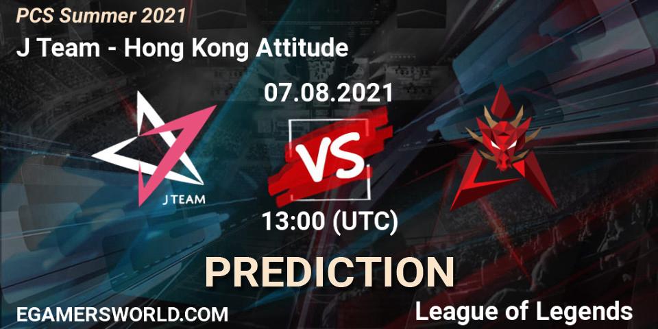 Pronósticos J Team - Hong Kong Attitude. 07.08.21. PCS Summer 2021 - LoL