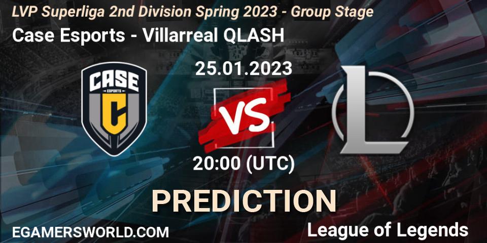Pronósticos Case Esports - Villarreal QLASH. 25.01.2023 at 20:00. LVP Superliga 2nd Division Spring 2023 - Group Stage - LoL