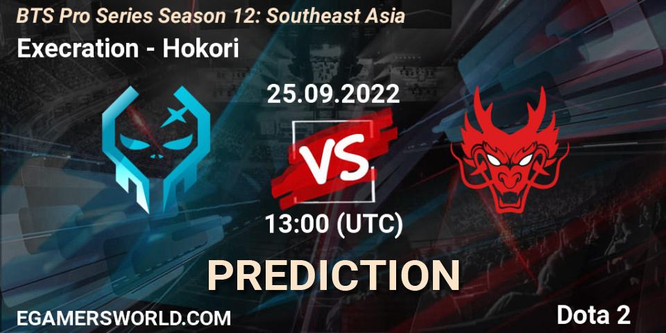 Pronósticos Execration - Hokori. 28.09.2022 at 07:00. BTS Pro Series Season 12: Southeast Asia - Dota 2