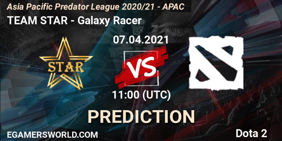 Pronósticos TEAM STAR - Galaxy Racer. 07.04.2021 at 11:54. Asia Pacific Predator League 2020/21 - APAC - Dota 2