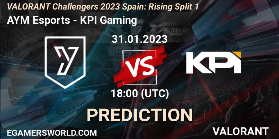 Pronósticos AYM Esports - KPI Gaming. 31.01.23. VALORANT Challengers 2023 Spain: Rising Split 1 - VALORANT