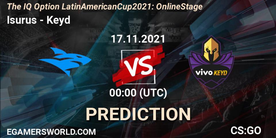 Pronósticos Isurus - Keyd. 17.11.21. The IQ Option Latin American Cup 2021: Online Stage - CS2 (CS:GO)