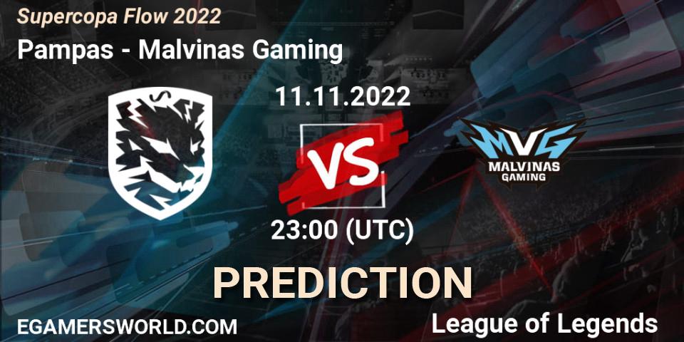 Pronósticos Pampas - Malvinas Gaming. 11.11.22. Supercopa Flow 2022 - LoL