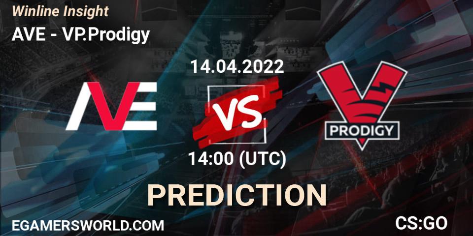 Pronósticos AVE - VP.Prodigy. 14.04.2022 at 14:30. Winline Insight - Counter-Strike (CS2)