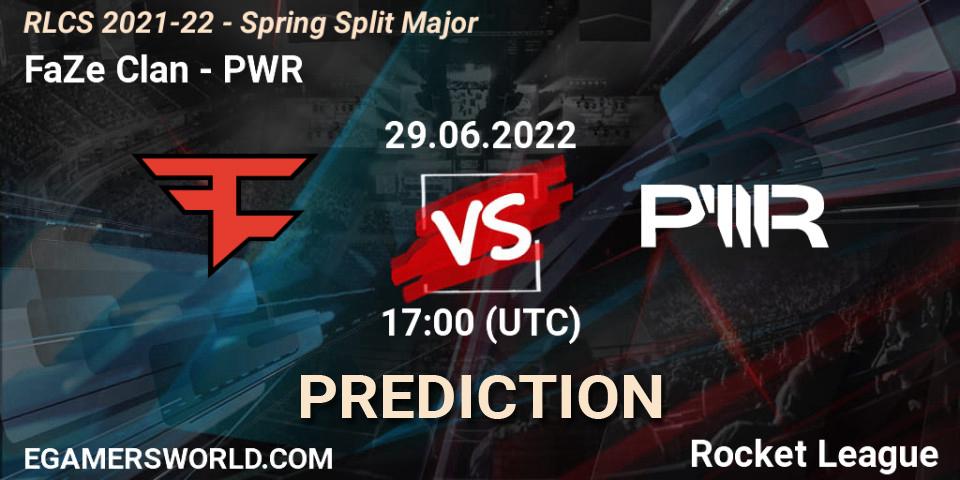 Pronósticos FaZe Clan - PWR. 29.06.22. RLCS 2021-22 - Spring Split Major - Rocket League