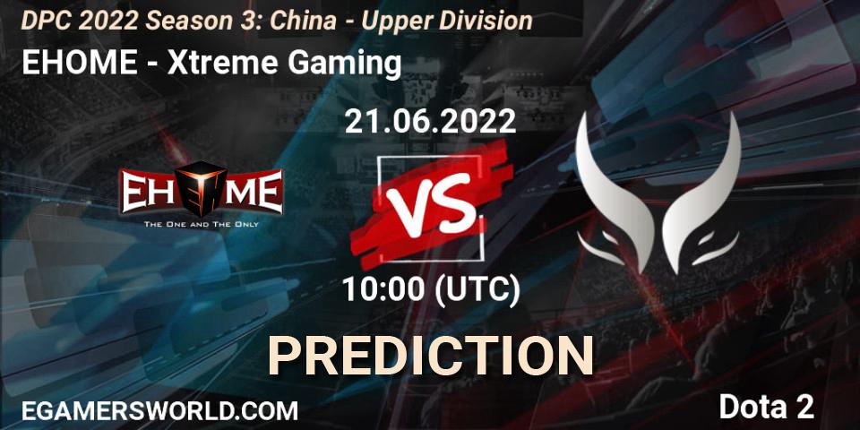 Pronósticos EHOME - Xtreme Gaming. 21.06.2022 at 10:01. DPC 2021/2022 China Tour 3: Division I - Dota 2