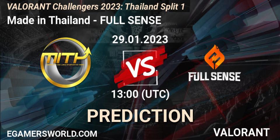 Pronósticos Made in Thailand - FULL SENSE. 29.01.23. VALORANT Challengers 2023: Thailand Split 1 - VALORANT