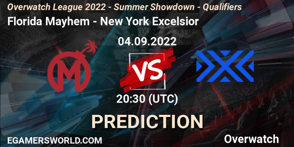 Pronósticos Florida Mayhem - New York Excelsior. 04.09.22. Overwatch League 2022 - Summer Showdown - Qualifiers - Overwatch