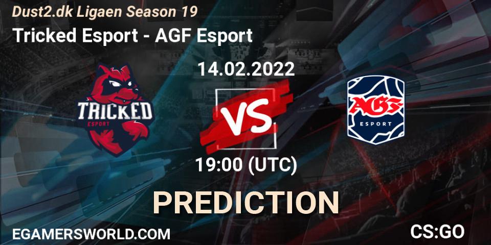 Pronósticos Tricked Esport - AGF Esport. 14.02.2022 at 19:00. Dust2.dk Ligaen Season 19 - Counter-Strike (CS2)