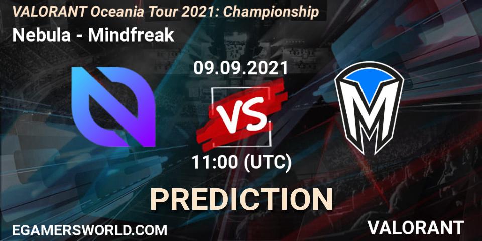 Pronósticos Nebula - Mindfreak. 09.09.2021 at 11:00. VALORANT Oceania Tour 2021: Championship - VALORANT