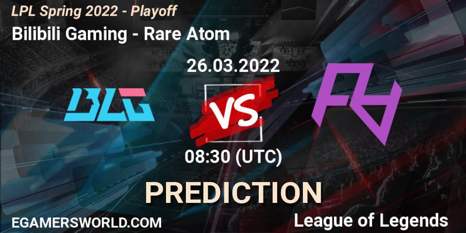 Pronósticos Bilibili Gaming - Rare Atom. 26.03.22. LPL Spring 2022 - Playoff - LoL